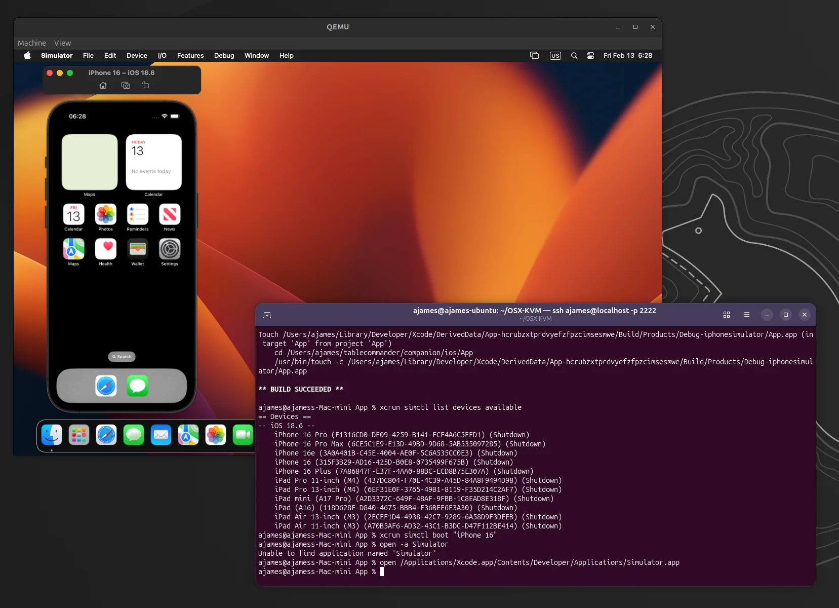 Building iOS Apps on Linux with OSX-KVM